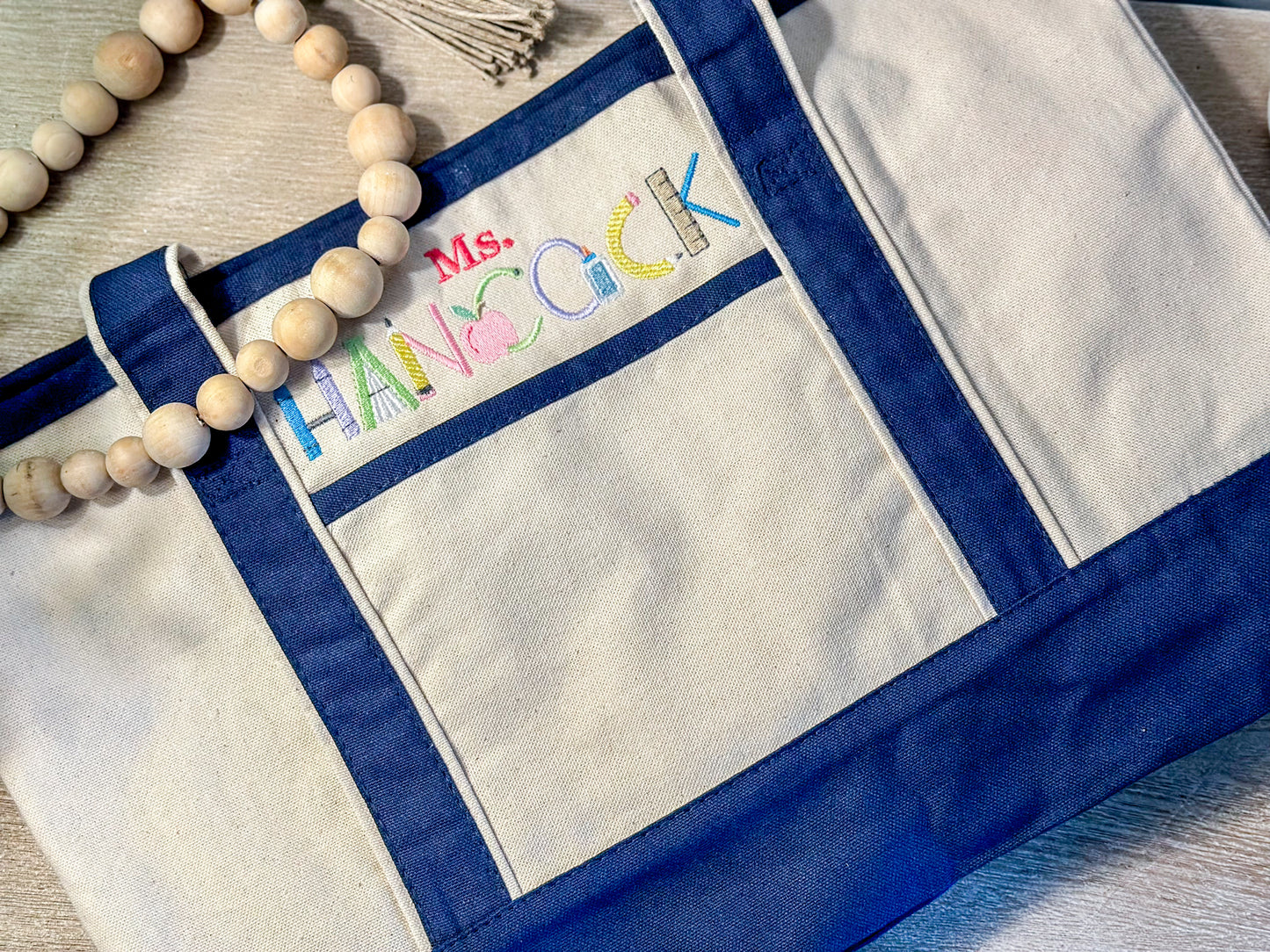 School Days canvas Tote