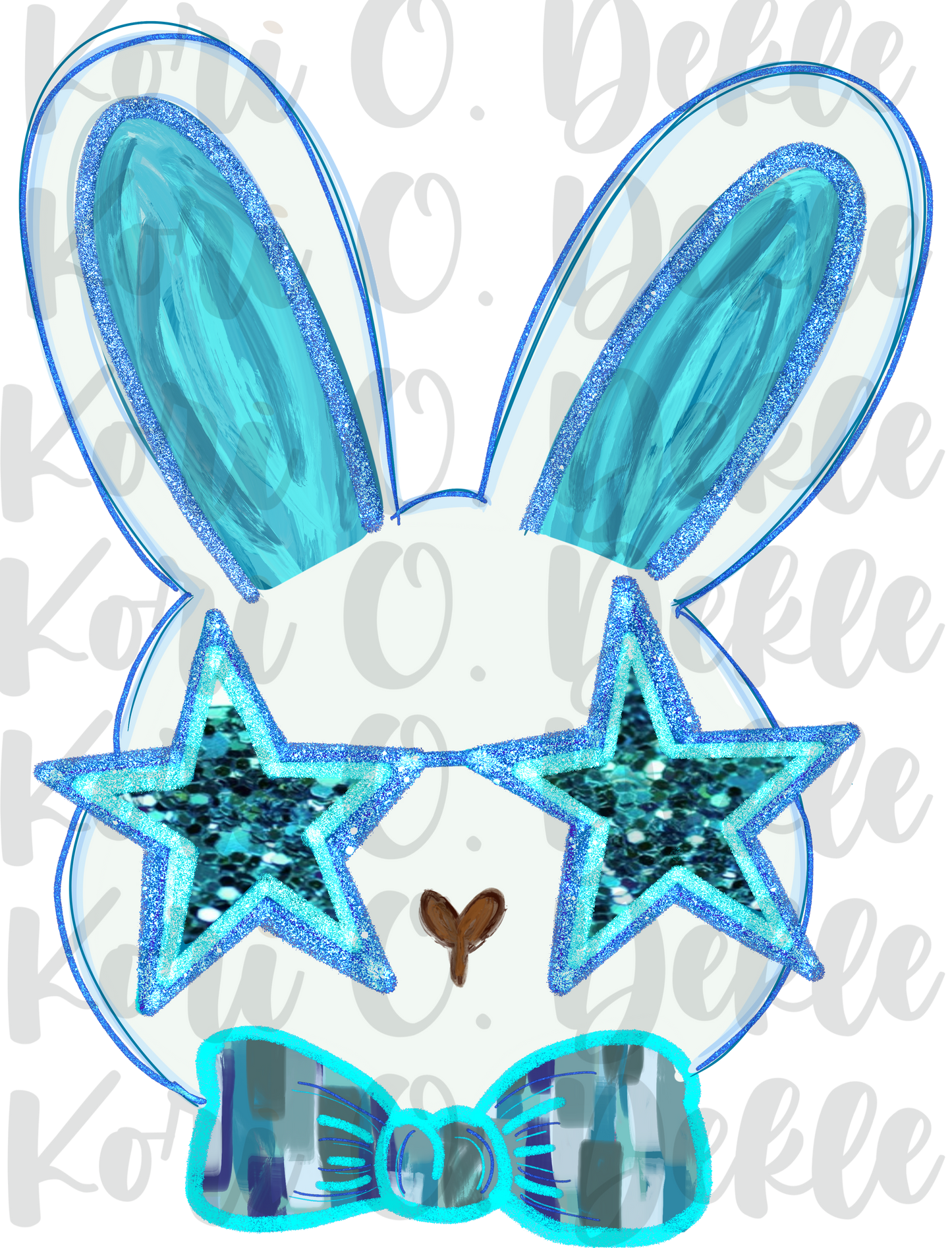 Boy bunny png for digital download