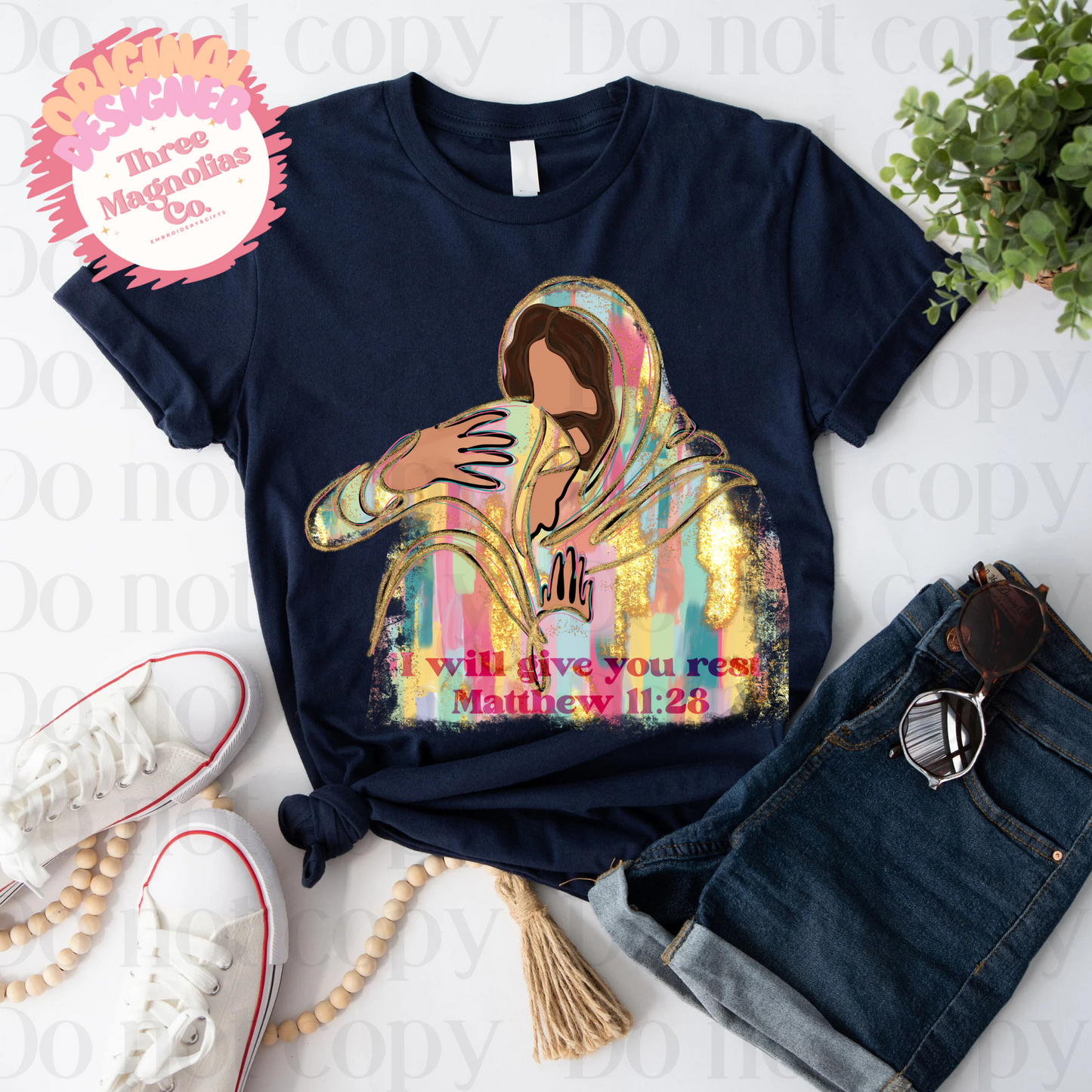 Give you rest png for digital download