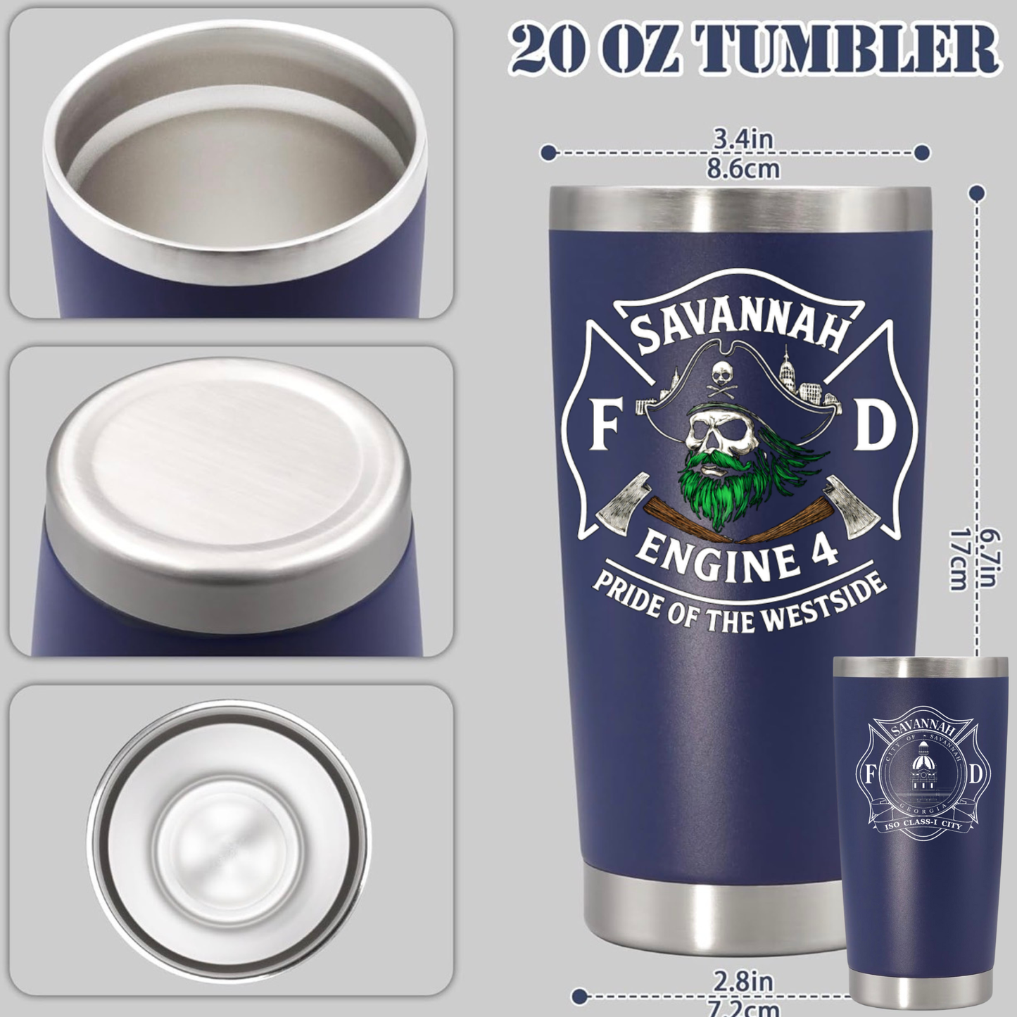 Engine 4 20oz stainless tumbler