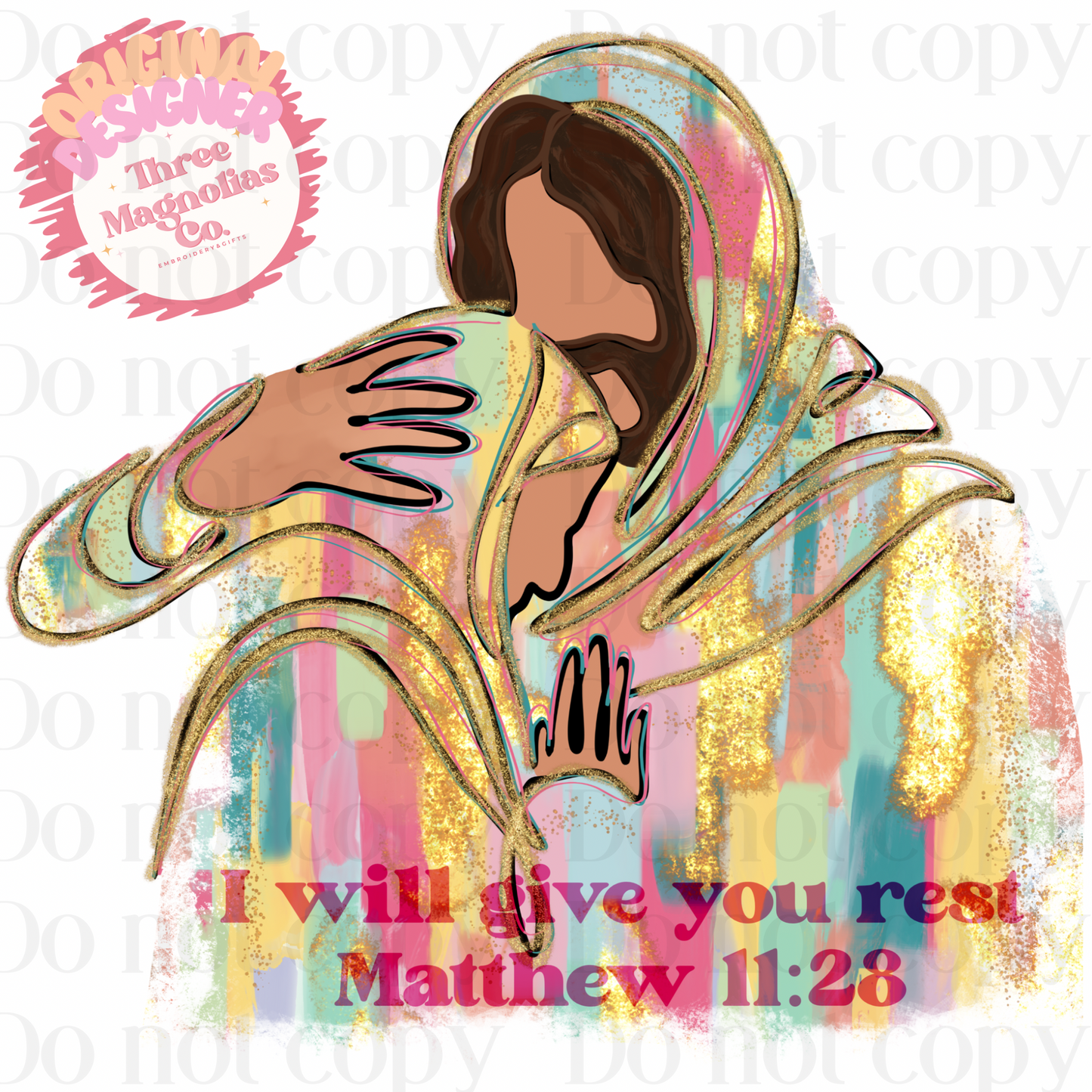 Give you rest png for digital download