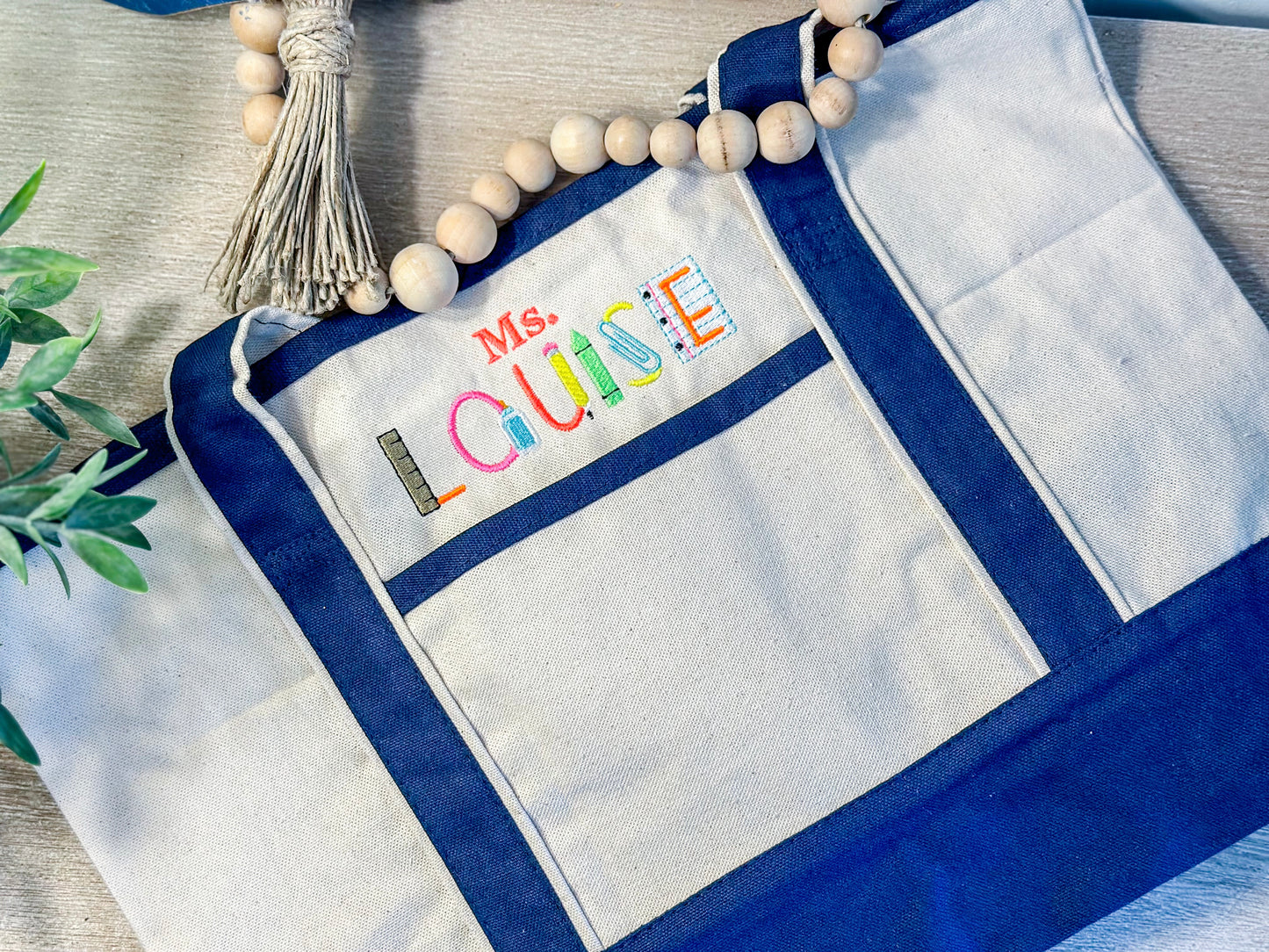 School Days canvas Tote