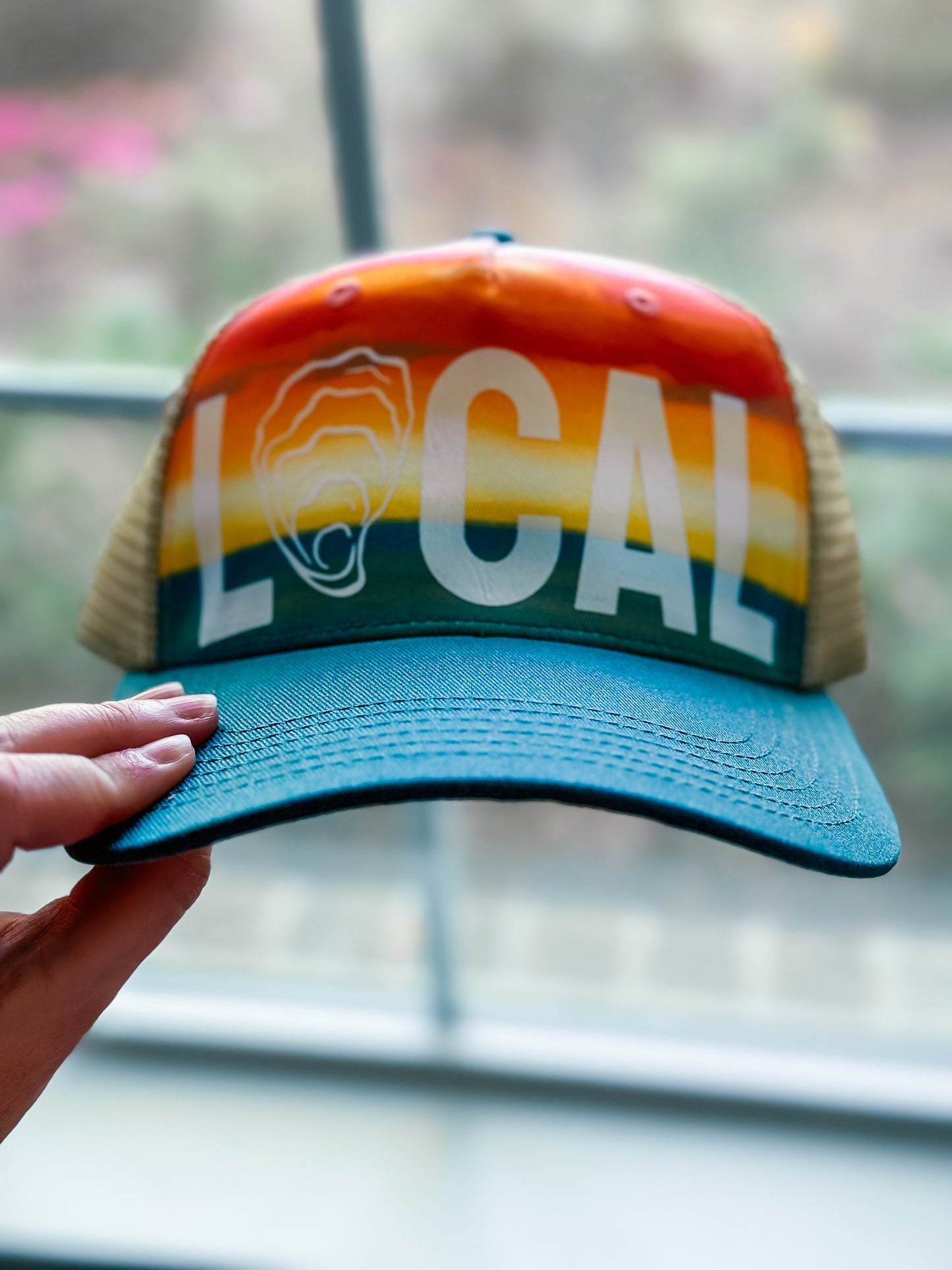 Local Sunsets snap back trucker hat