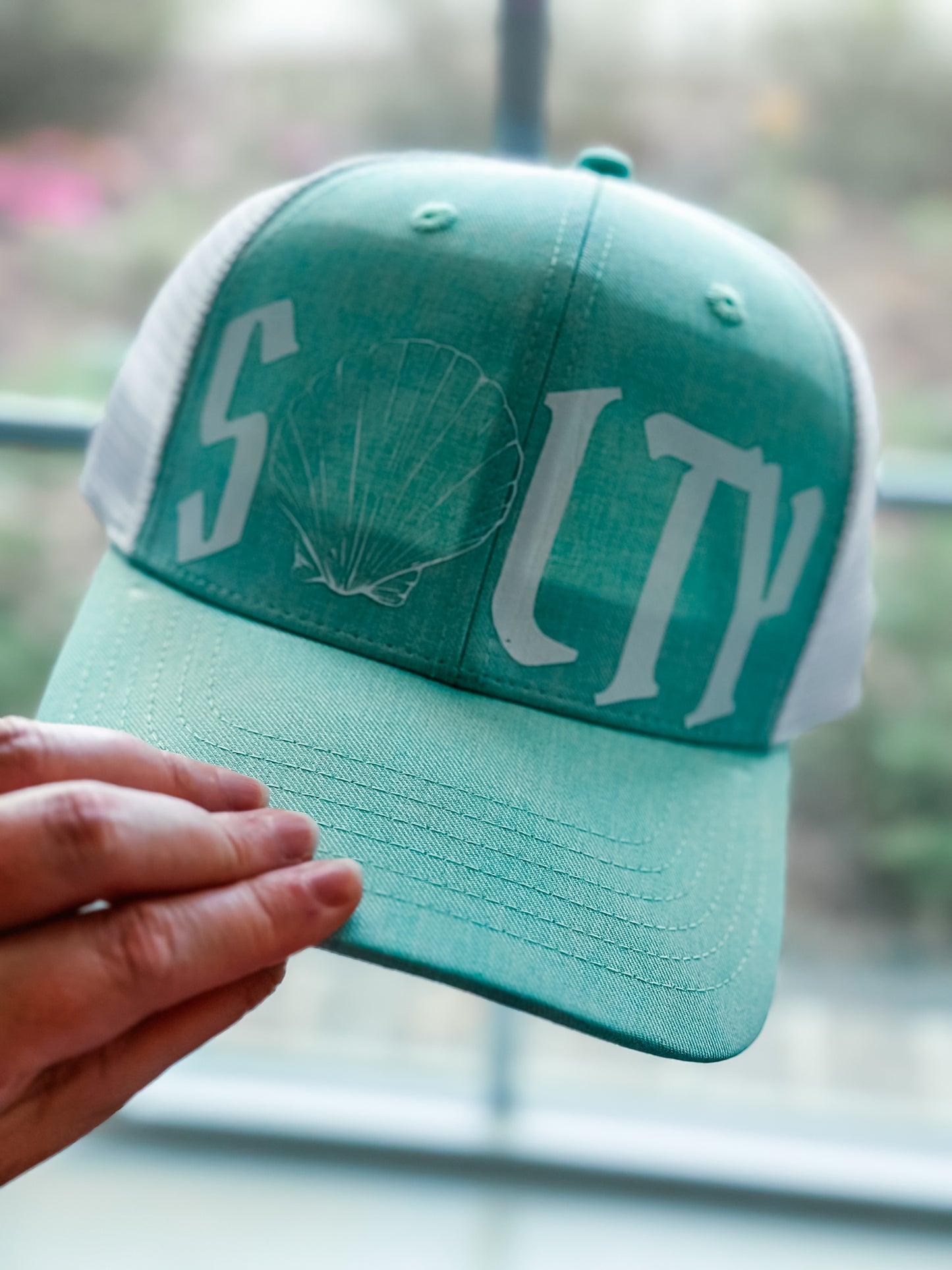 SALTY snap back trucker hat
