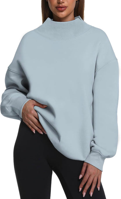 Custom Varsity Gingham Appliqué Mock Neck Sweatshirt