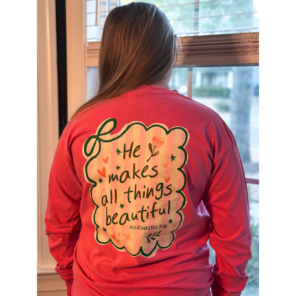 He makes all things beautiful pocket tshirt