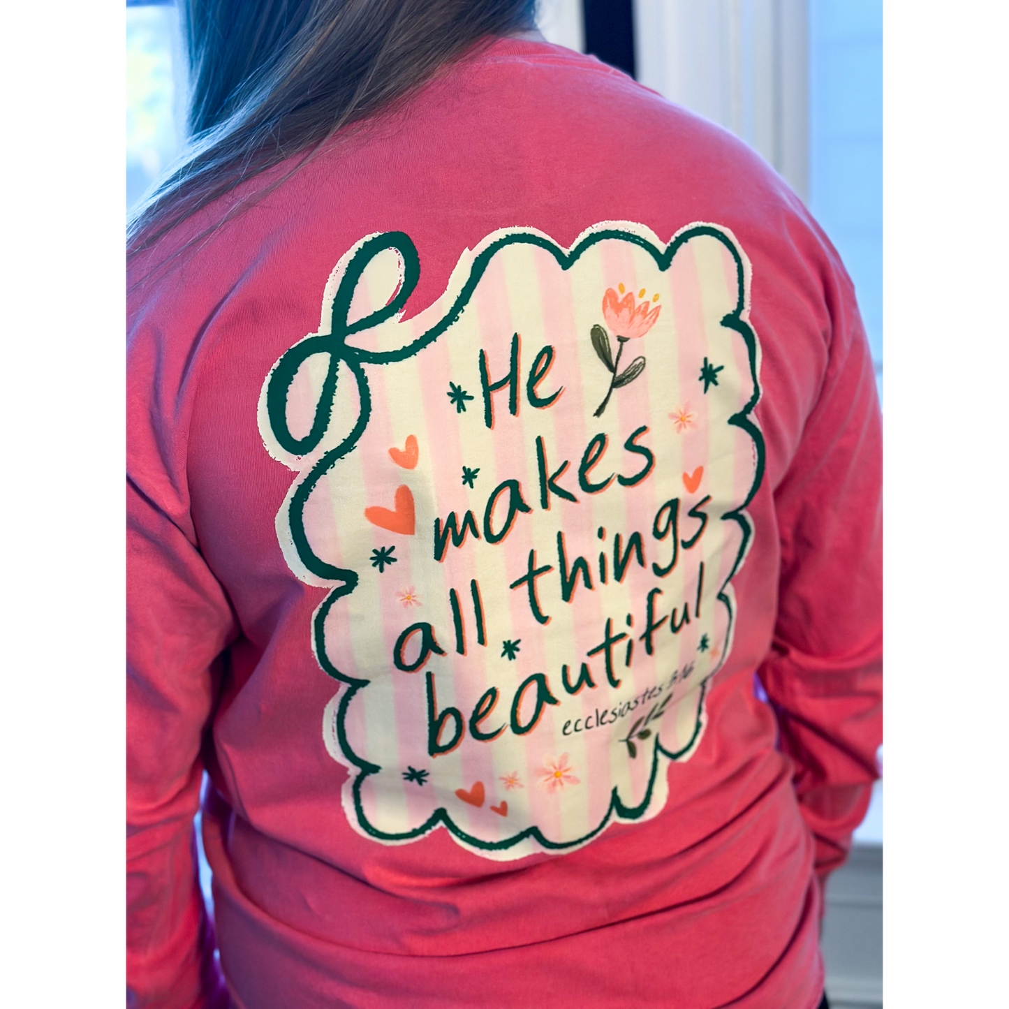 He makes all things beautiful pocket tshirt