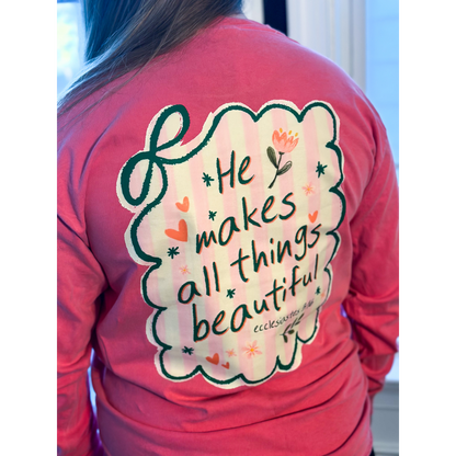 He makes all things beautiful pocket tshirt