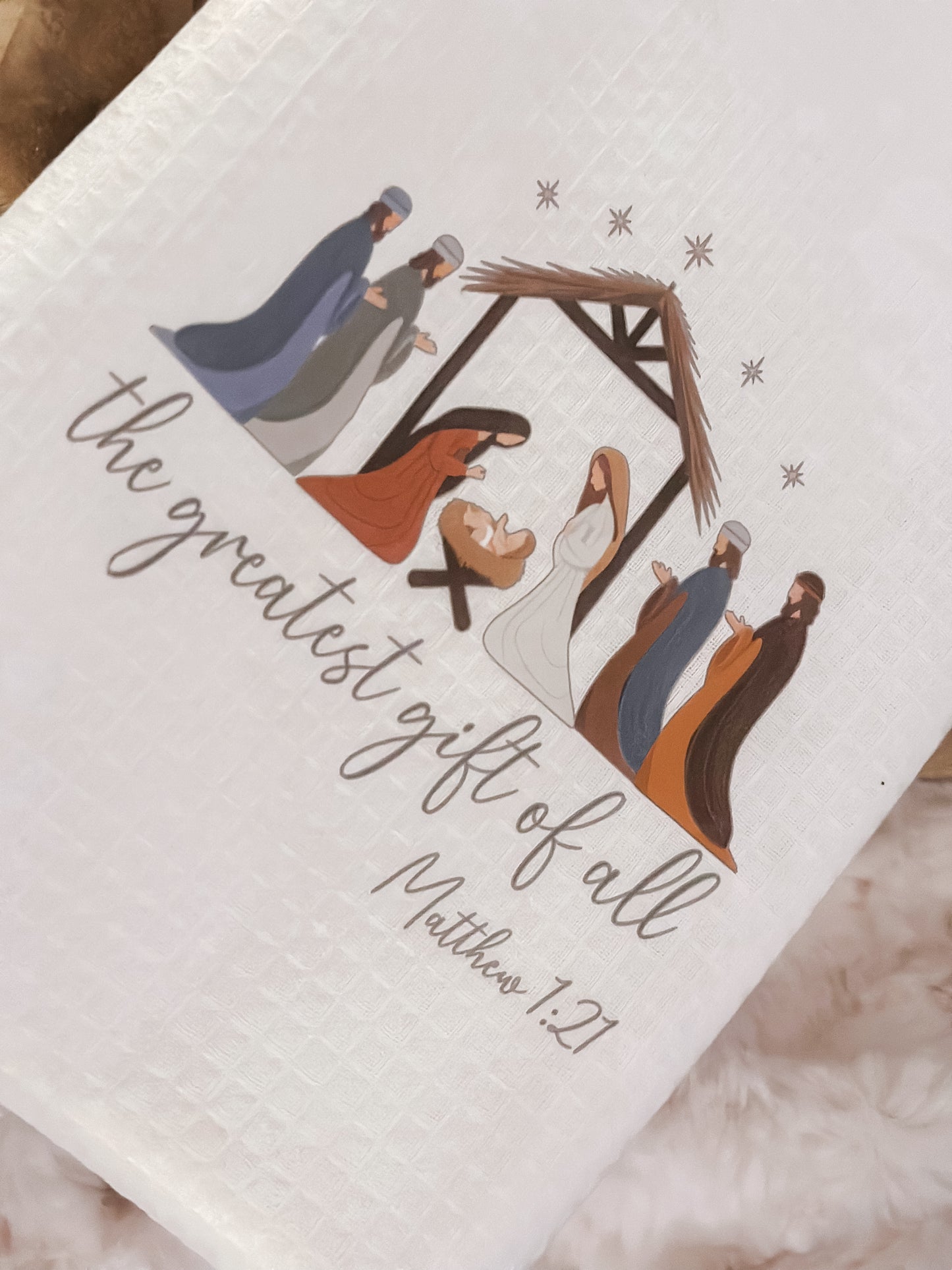Greatest gift of all hand towel