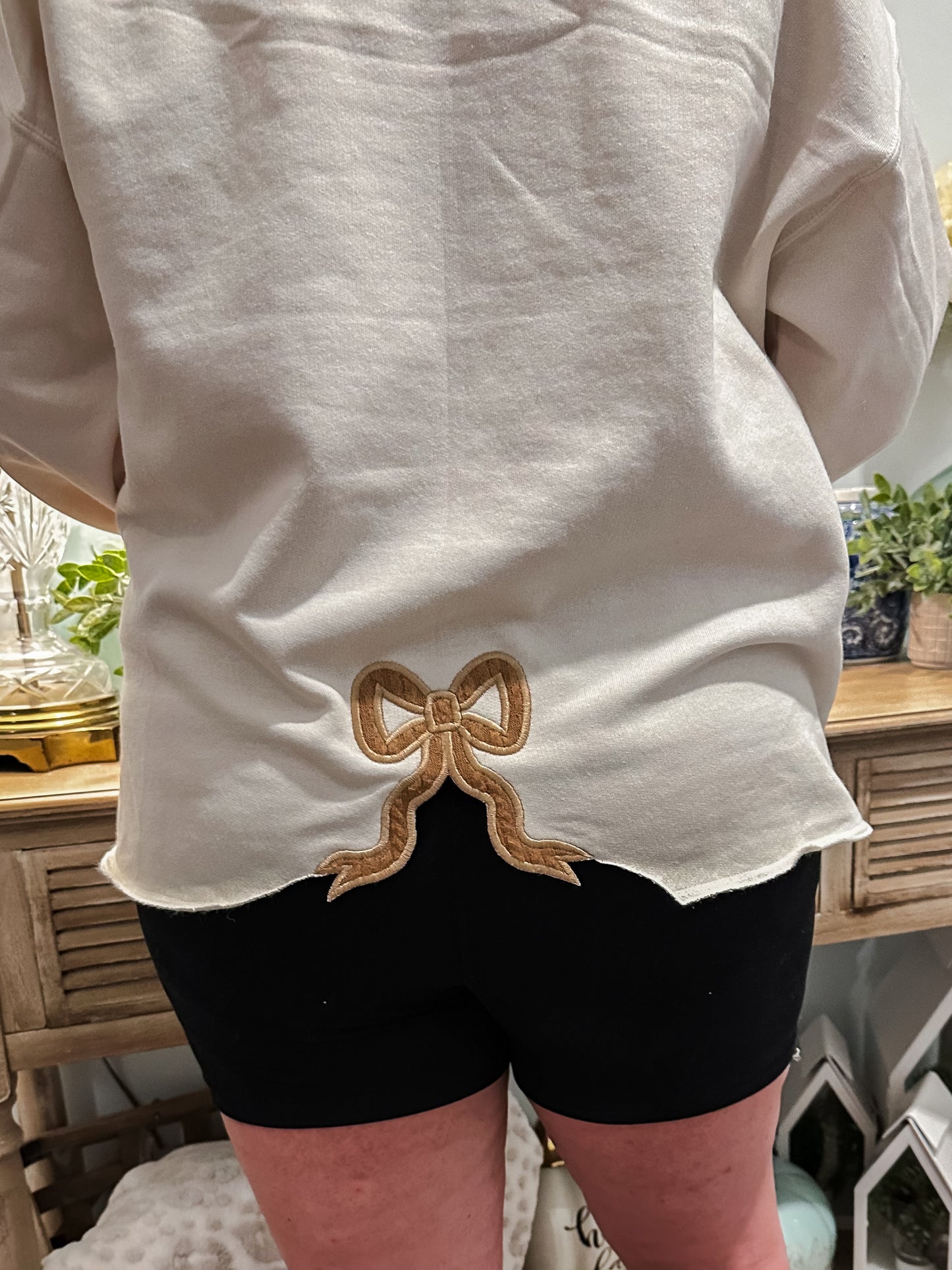 Cozy Season Crewneck with coquette back bow