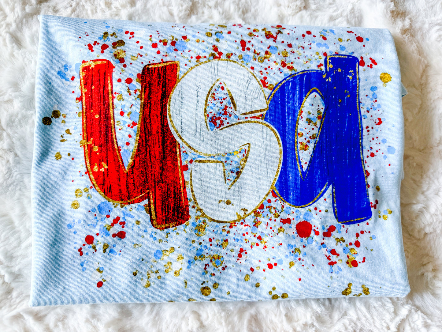 USA paint splatter