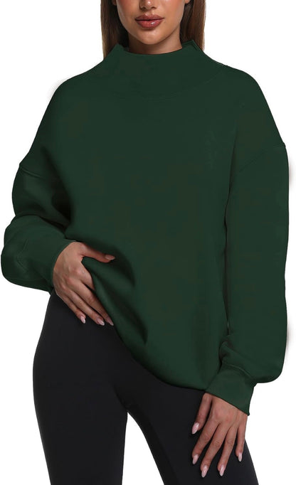 Custom Varsity Gingham Appliqué Mock Neck Sweatshirt