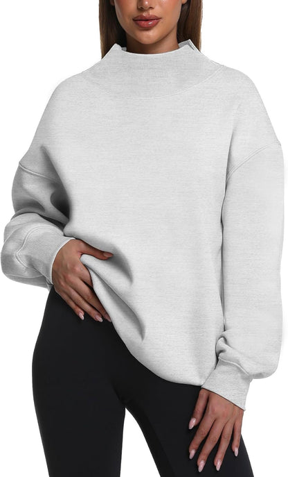 Custom Varsity Gingham Appliqué Mock Neck Sweatshirt