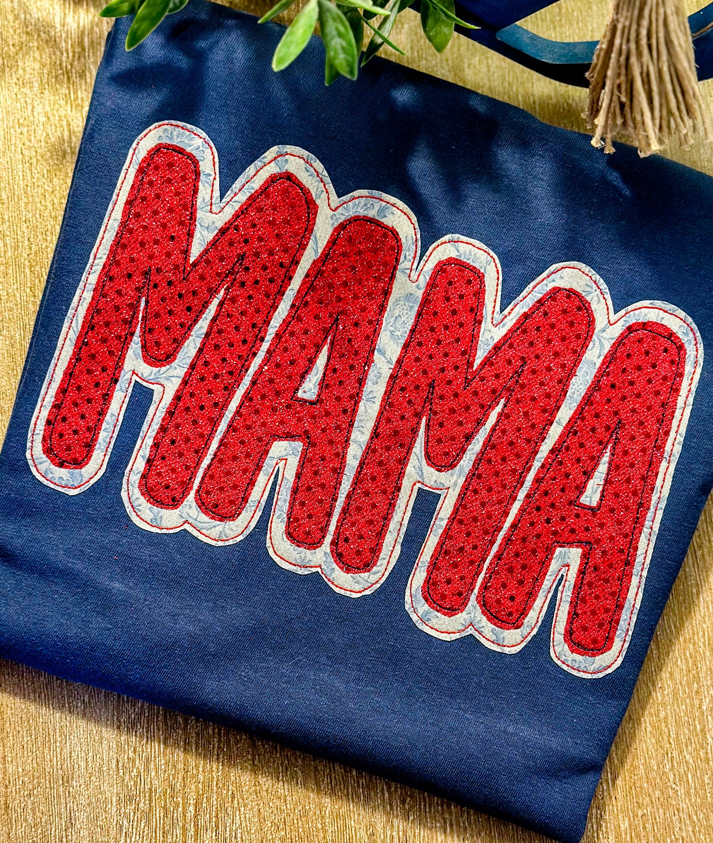 Star Spangled Chinoiserie Mama tshirt