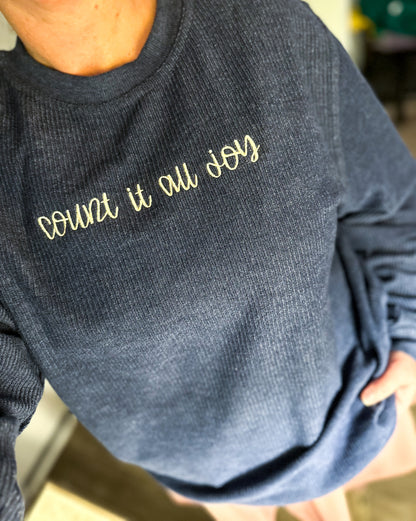 Count it all joy corded crew