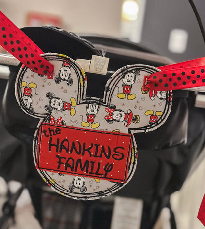 Stroller tag classic Mouse