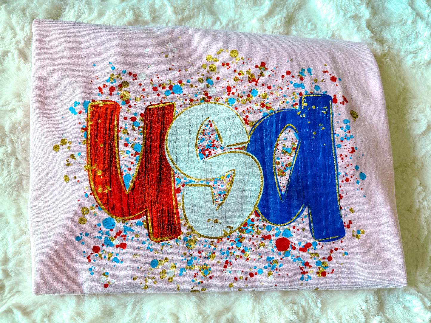 USA paint splatter