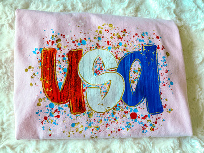 USA paint splatter