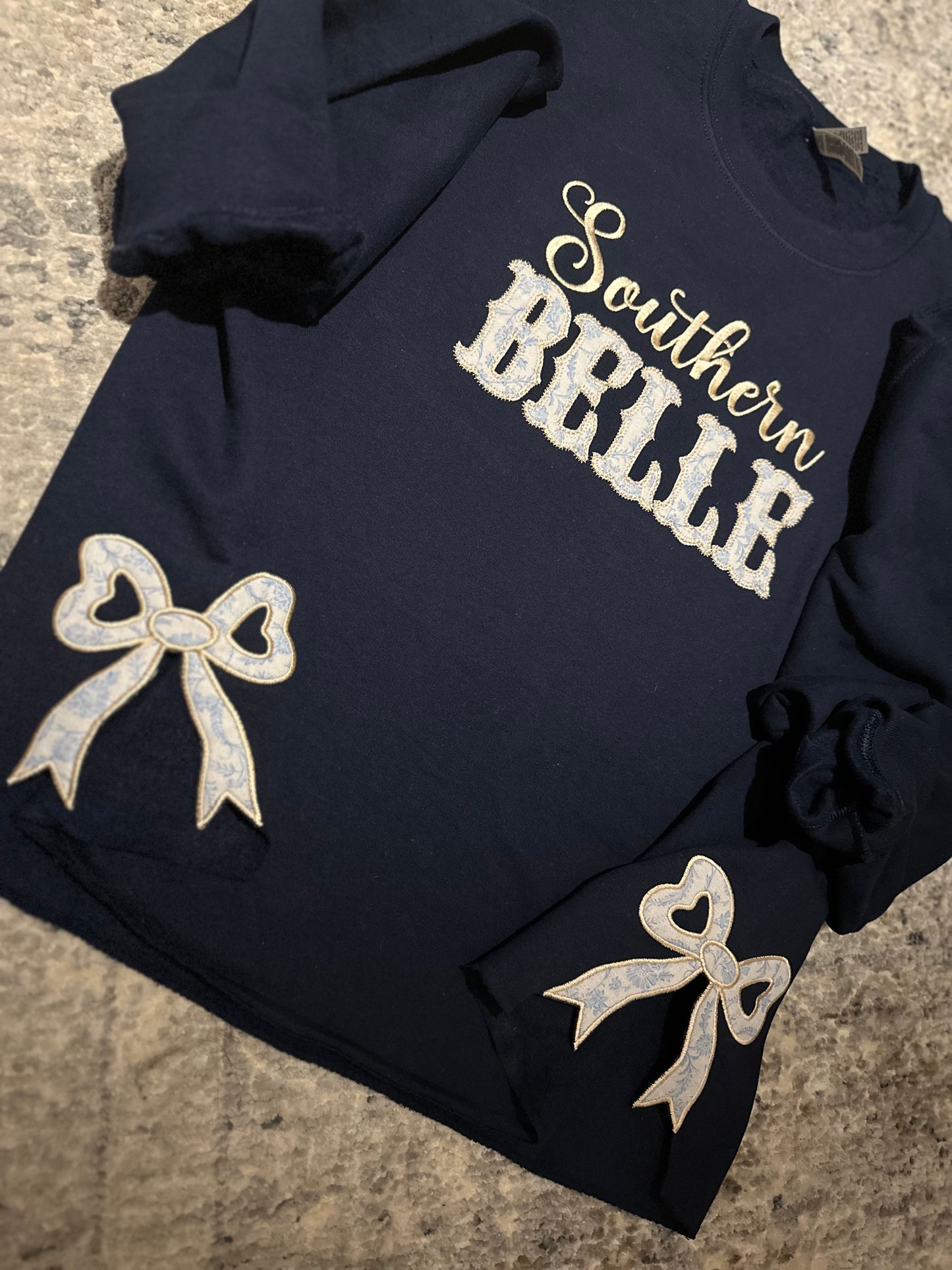 Southern Belle side bow crewneck