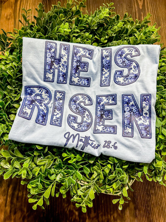 Chinoiserie ‘He is Risen’ tshirt