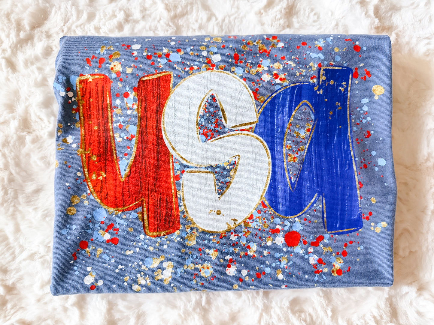 USA paint splatter