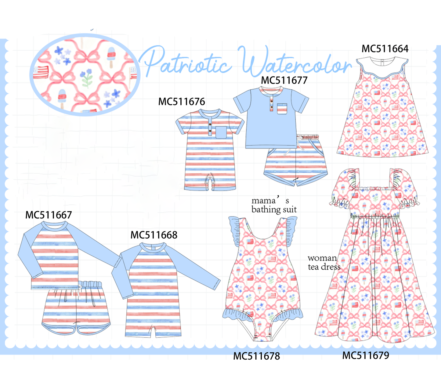 PO75 Blue floral bow tie collection 2