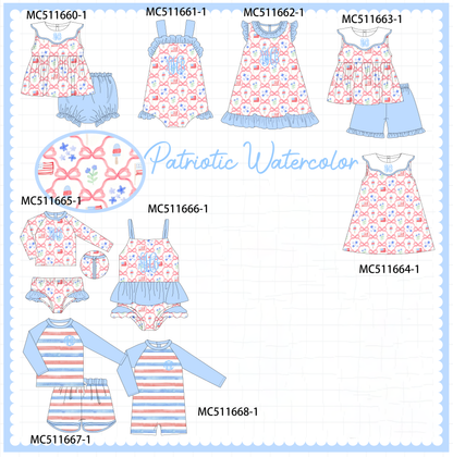 PO75 Blue floral bow tie monogram collection
