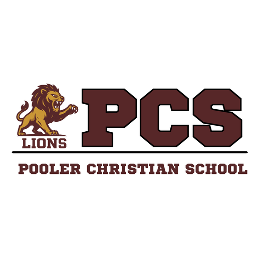 PCS Lions car window decal