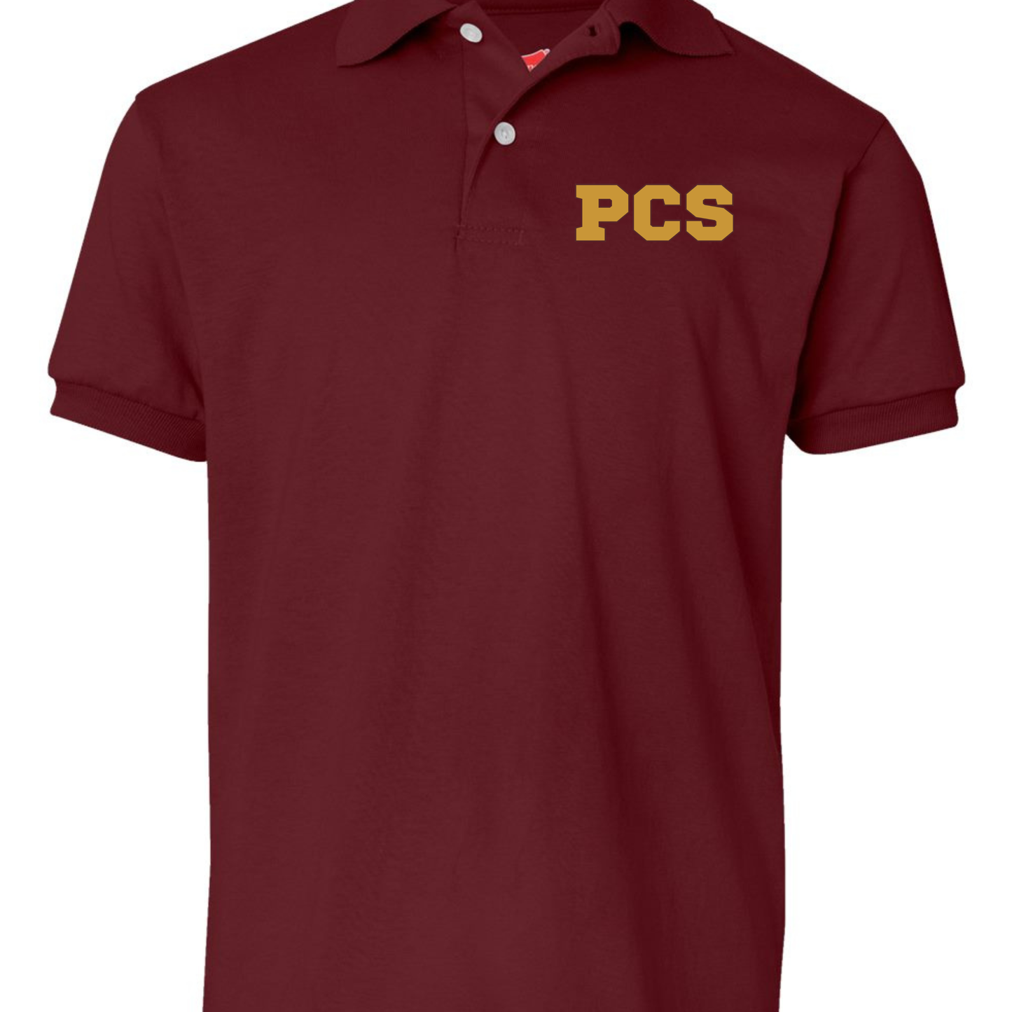 PCS Youth Embroidered logo collar shirt