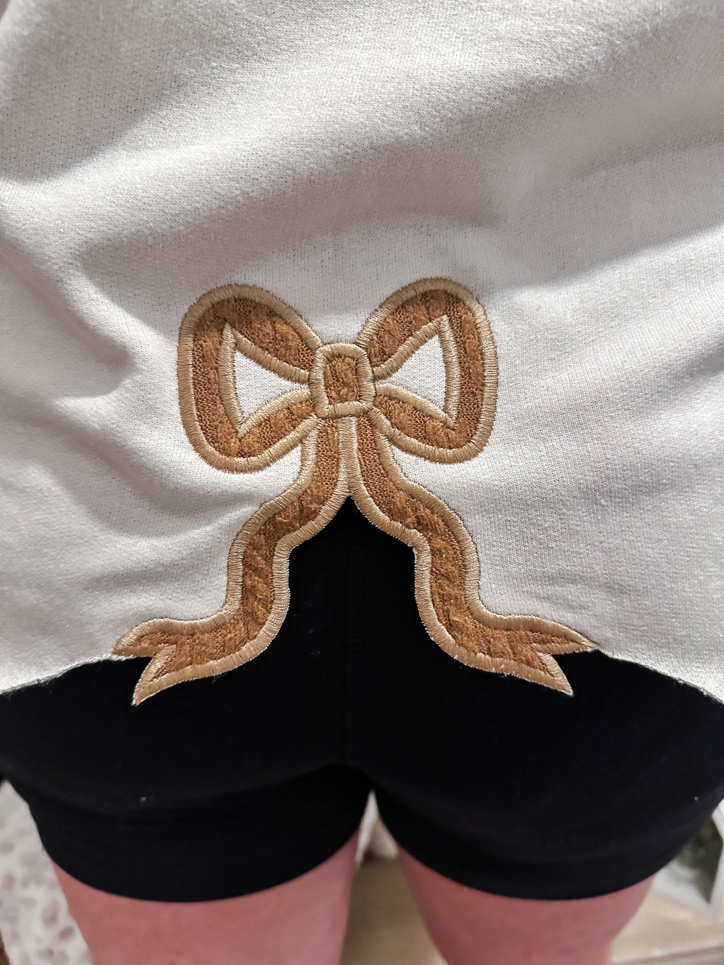 Cozy Season Crewneck with coquette back bow