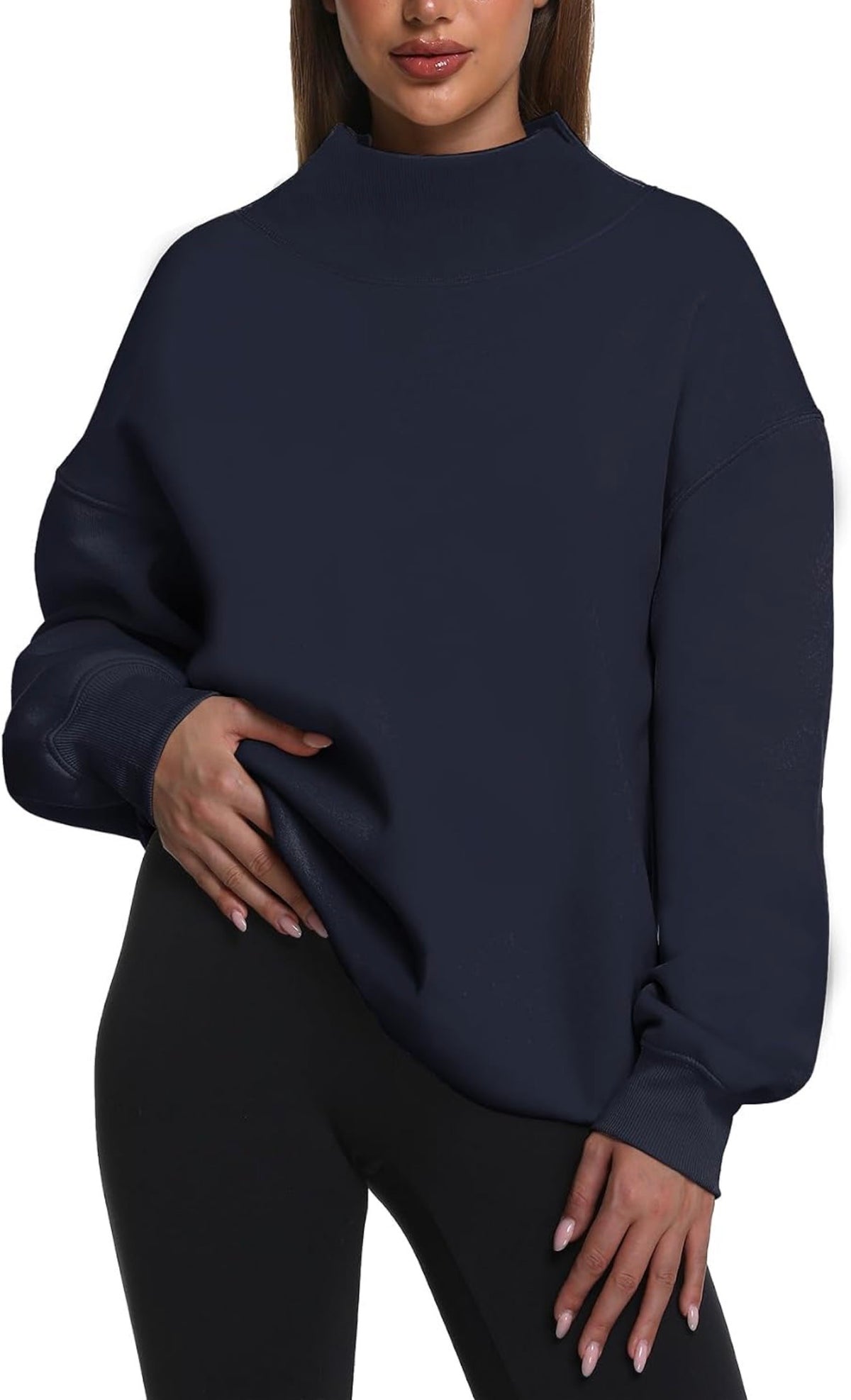 Custom Varsity Gingham Appliqué Mock Neck Sweatshirt