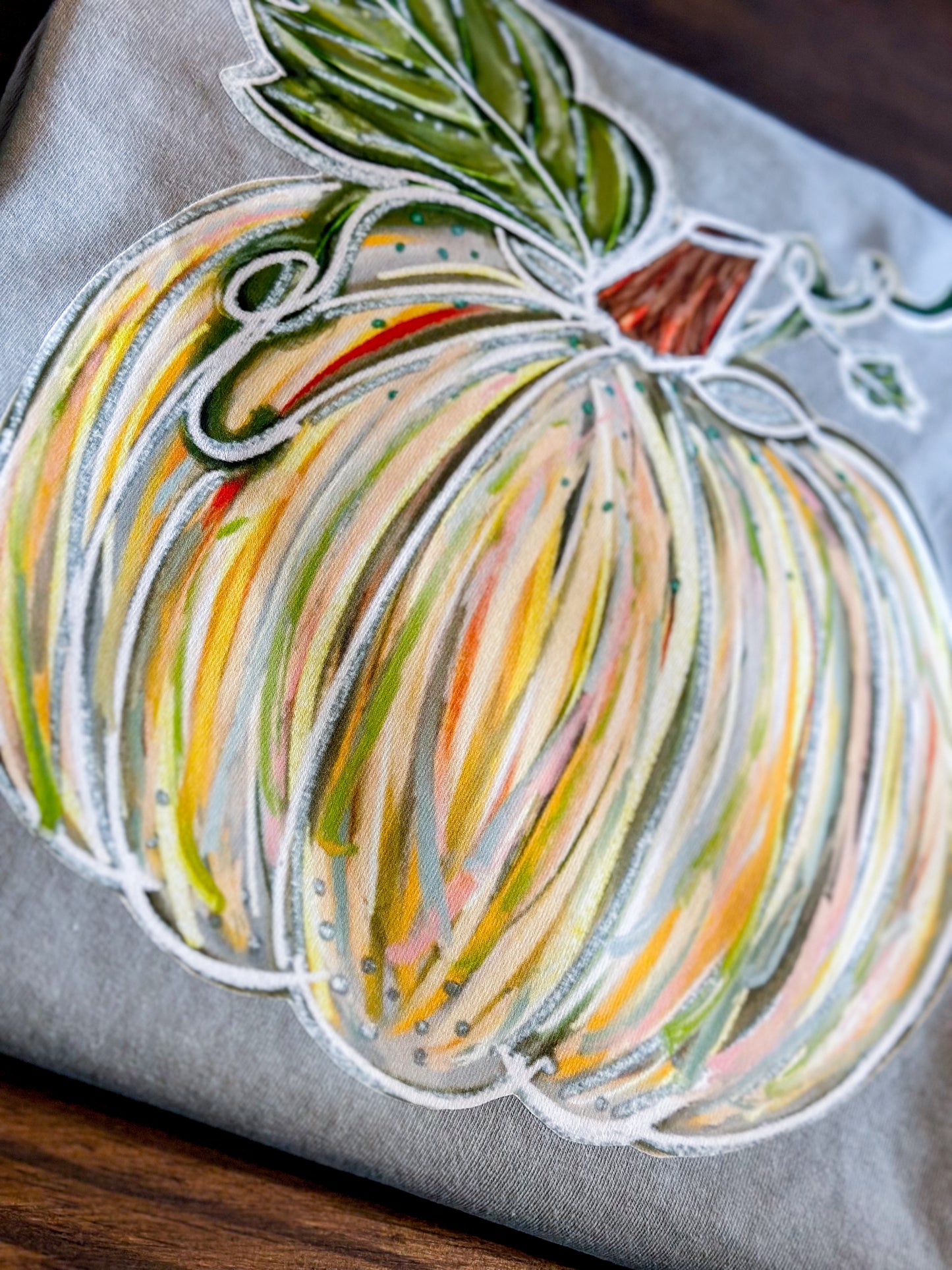 Brush Strokes Pumpkin Digital Download