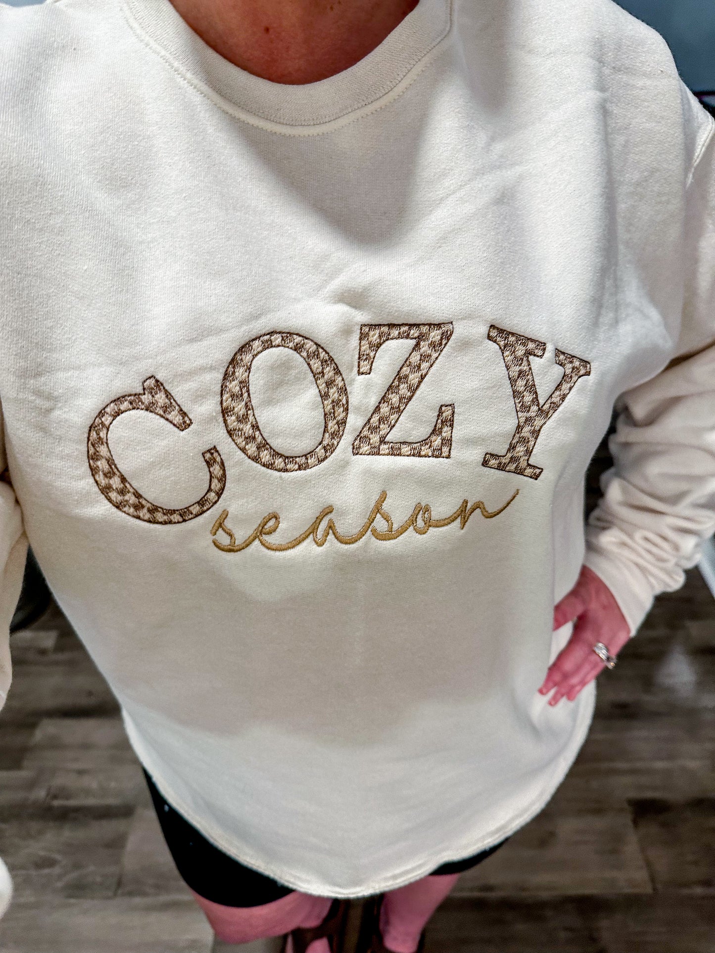 Cozy Season Crewneck with coquette back bow