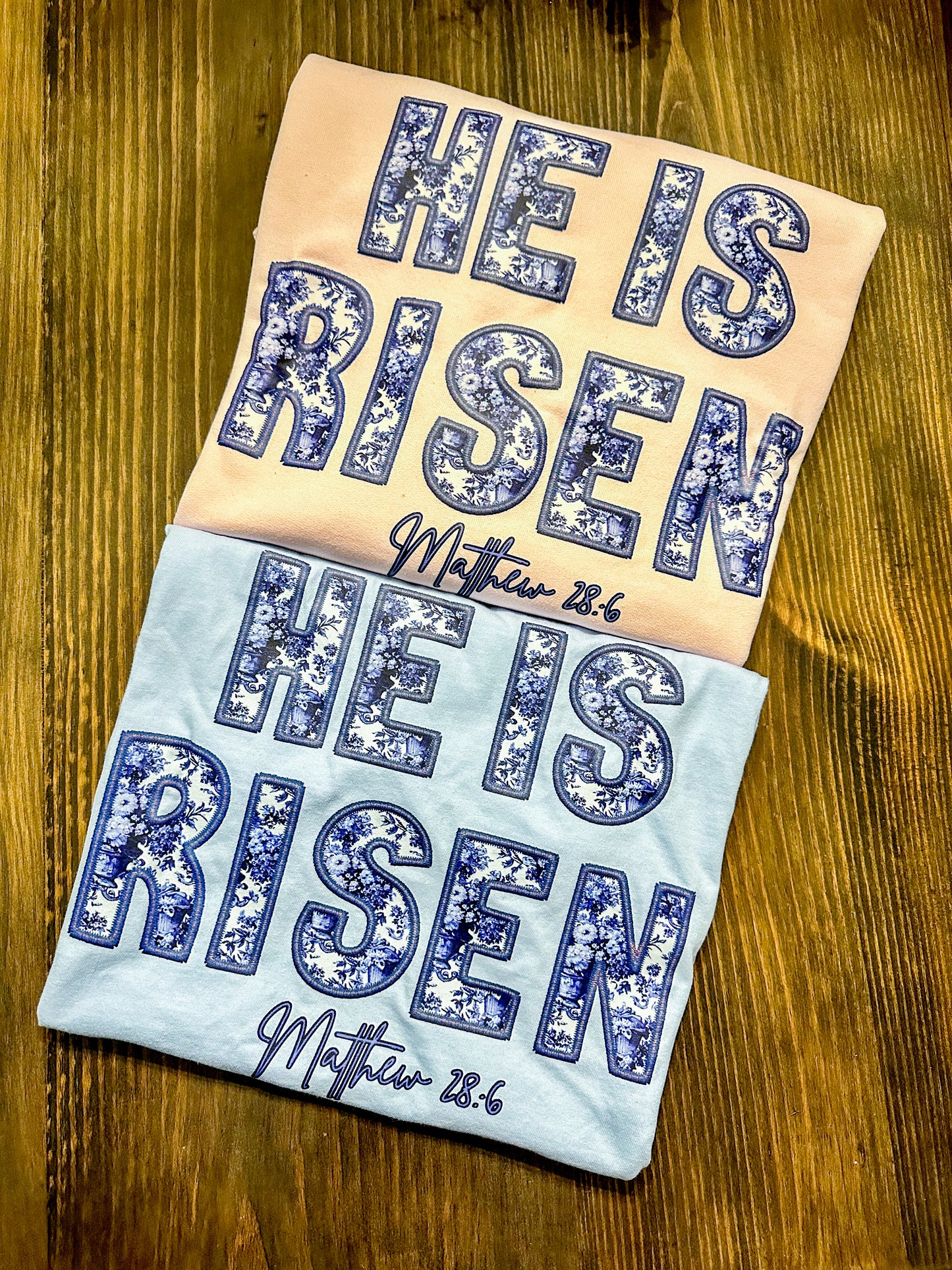 Chinoiserie ‘He is Risen’ tshirt