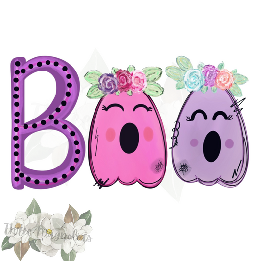 Girly Ghouls Boo PNG