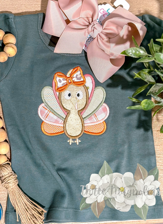 Little Turkey short sleeve Puff shirt