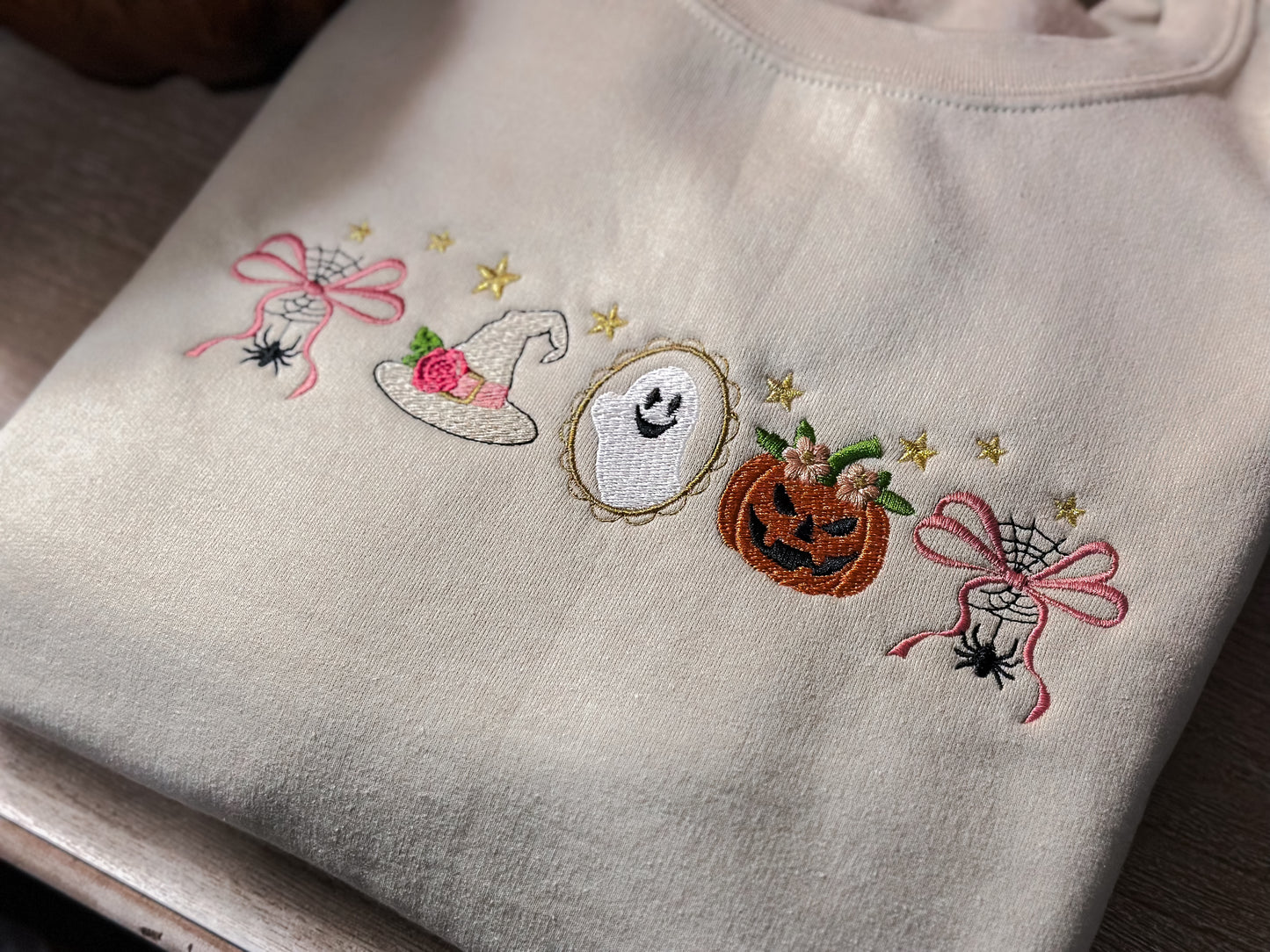 Coquette Halloween icons crewneck