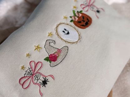 Coquette Halloween icons crewneck