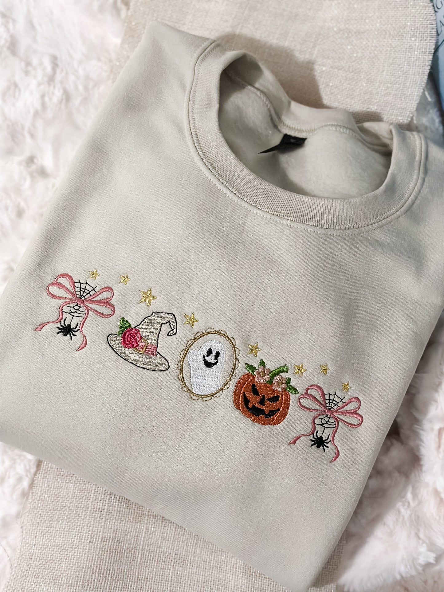 Coquette Halloween icons crewneck