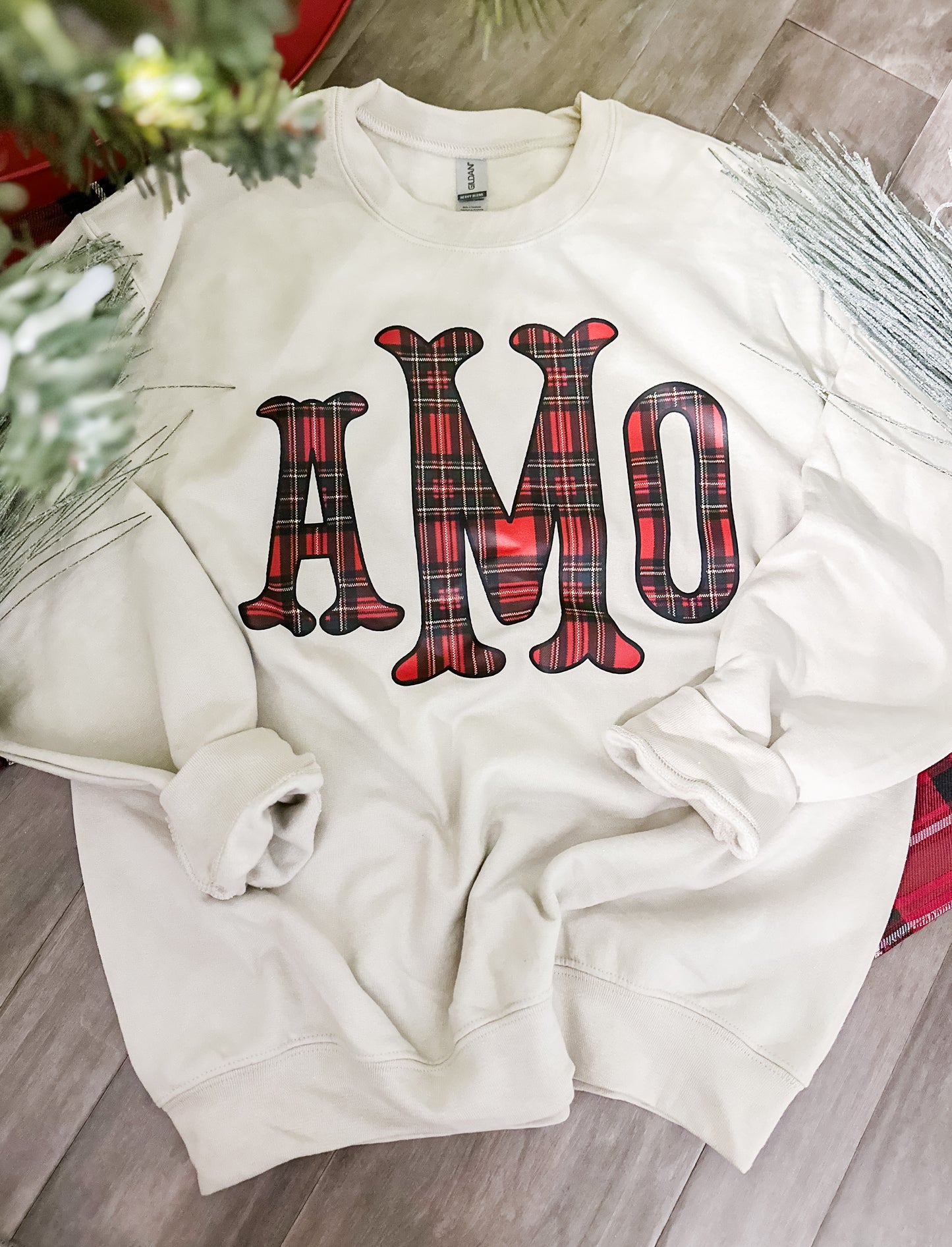 Christmas Plaid Monogram