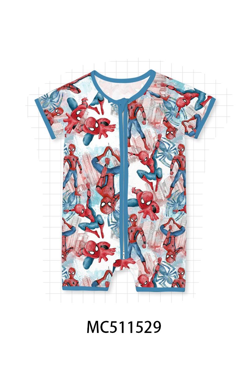 PO75 Blue character bamboo pajama collection