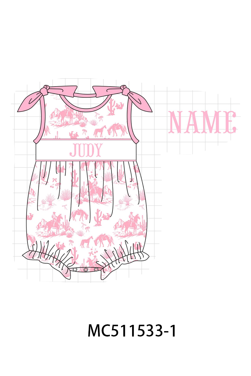 PO75 Pink&blue west cowboy monogram collection