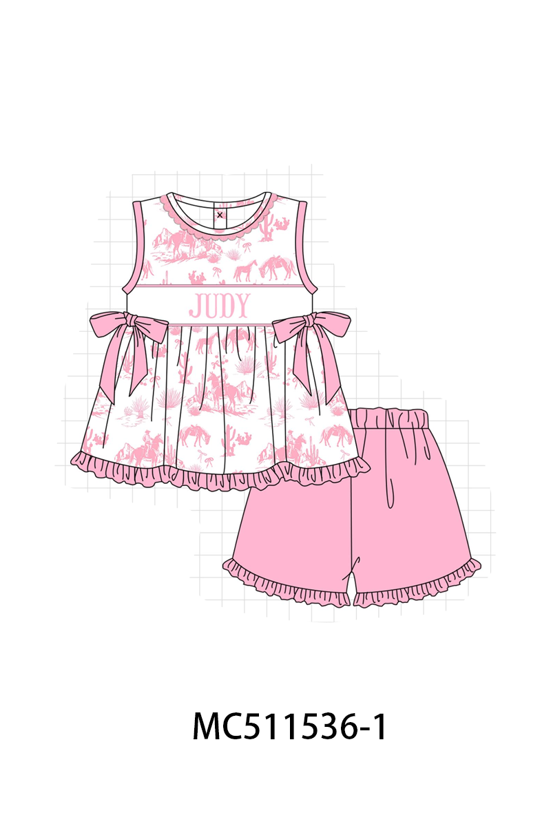 PO75 Pink&blue west cowboy monogram collection