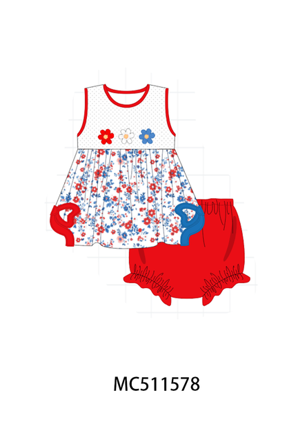 PO75 Patriotic floral embroidery collection
