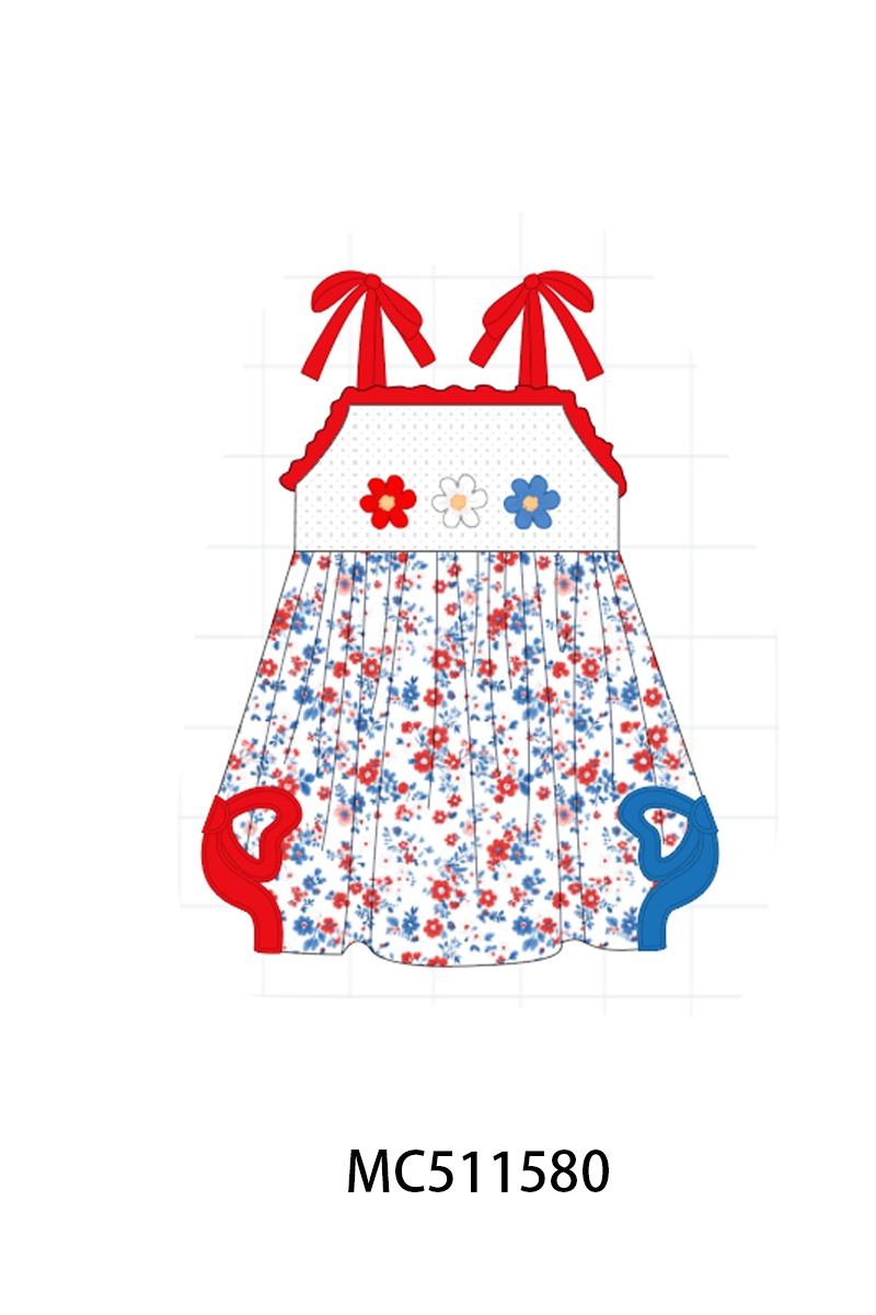 PO75 Patriotic floral embroidery collection