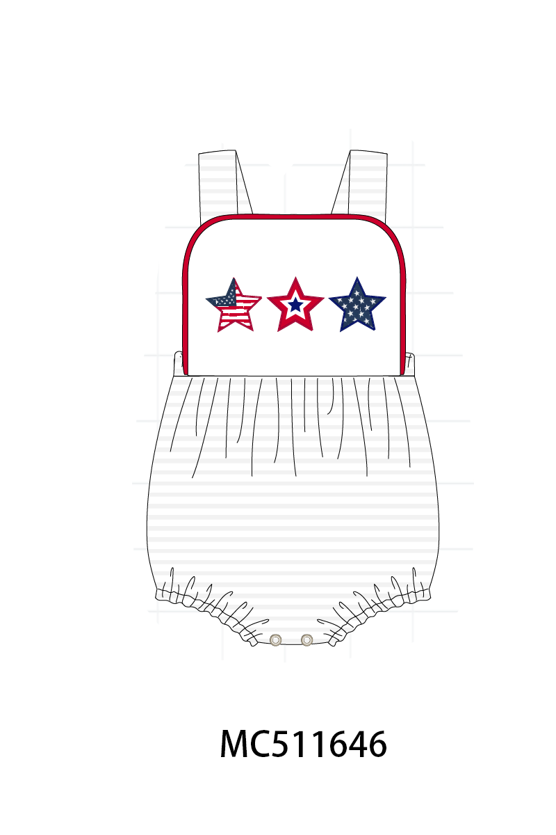 PO75 Red Patriotic star collection