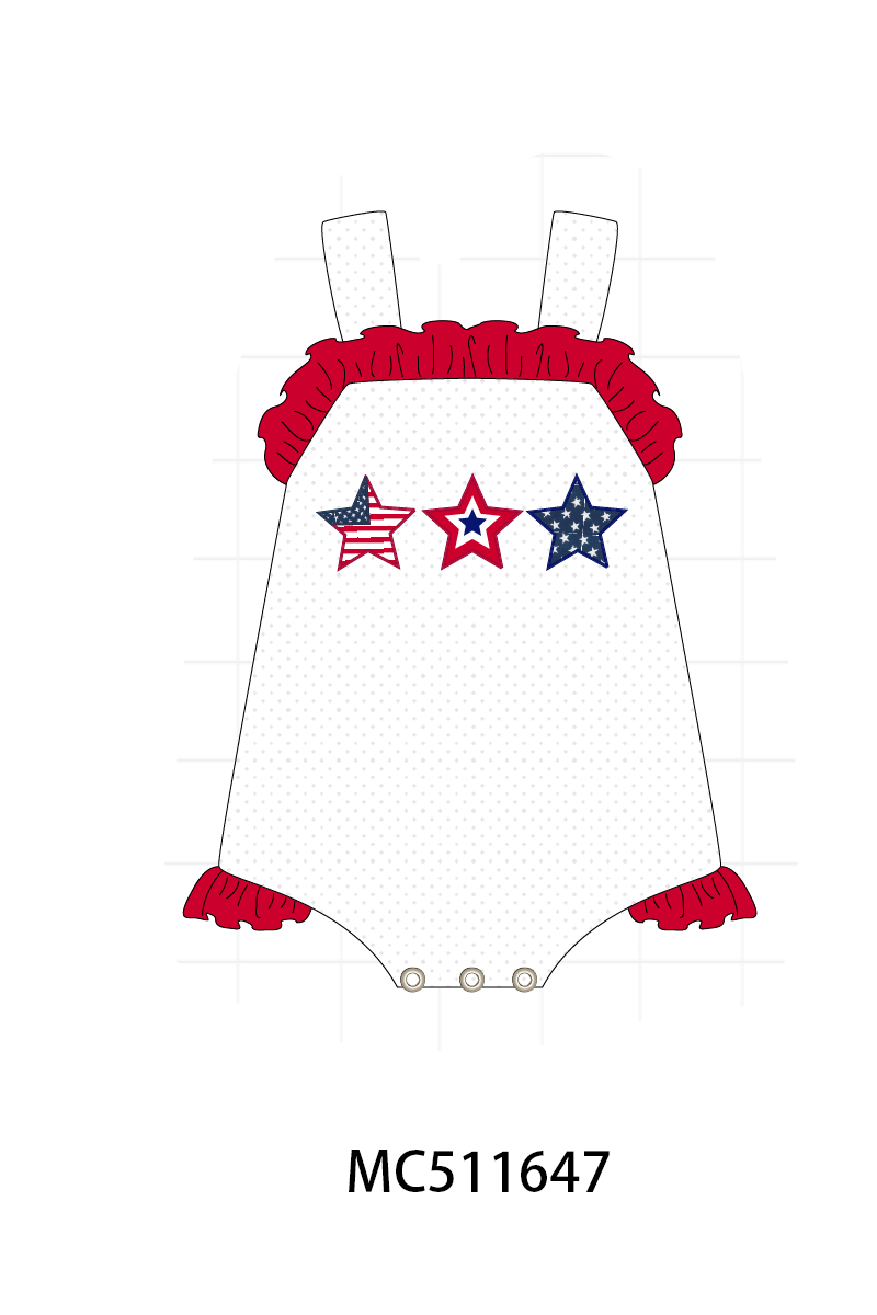 PO75 Red Patriotic star collection