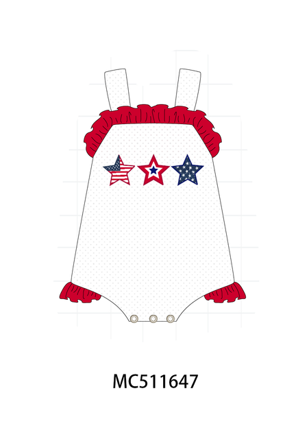 PO75 Red Patriotic star collection