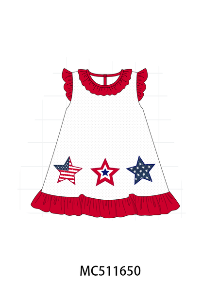 PO75 Red Patriotic star collection