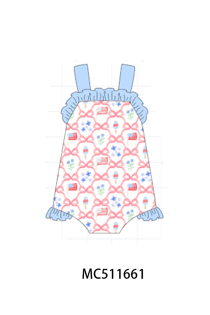 PO75 Blue floral bow tie collection 1